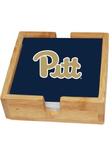 Pitt Panthers Set of 4 Coaster - Navy Blue
