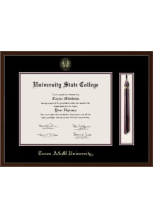 Texas A&M Aggies Delta Tassel Diploma Frame - Brown