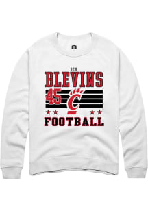 Ben Blevins Cincinnati Bearcats Mens White Football NIL Striped Player Crew