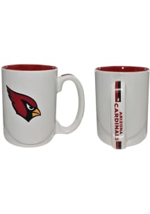 Arizona Cardinals striped handle Ceramic Mug - Red