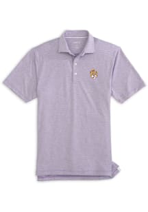 Johnnie O LSU Tigers Mens Purple Lyndonn Vault Sailor Tiger Short Sleeve Fashion Polo