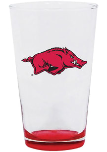 Arkansas Razorbacks 16 oz Logo Pint Glass - Red