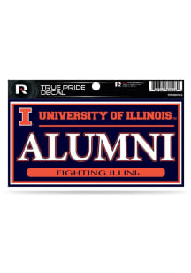 Illinois Fighting Illini True Pride Auto Decal - Orange