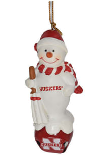 Nebraska Cornhuskers Festive Design Logo Ornament - Red