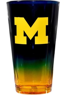 Michigan Wolverines Ombre Pint Glass - Blue