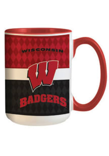 Wisconsin Badgers 15 oz. Ceramic Mug - Red