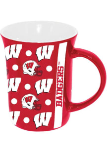 Wisconsin Badgers 15oz Ceramic Design Ceramic Mug - Red