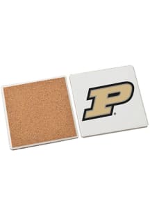 Purdue Boilermakers Set of Four Graphic Coaster - Gold