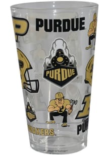 Purdue Boilermakers 16oz All Over Print Pint Glass - Gold