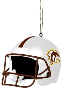 Western Michigan Broncos helmet shaped Ornament - Brown