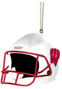 Wisconsin Badgers helmet shaped Ornament - Cardinal