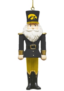 Iowa Hawkeyes Nutcracker Design Ornament - Black