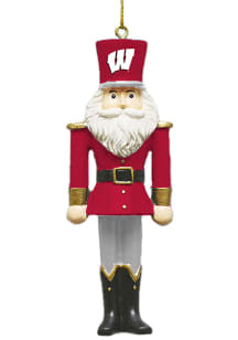 Wisconsin Badgers Nutcracker Ornament - Cardinal
