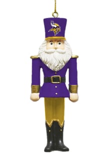 Minnesota Vikings Nutcracker Design Ornament - Purple