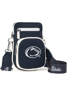 Penn State Nittany Lions Embossed Stitch Pattern Zipper Womens Purse