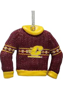 Central Michigan Chippewas Ugly Sweater Ornament - Maroon
