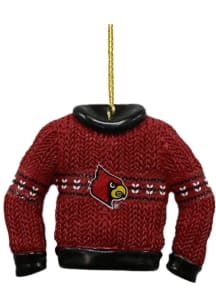 Louisville Cardinals Ugly Sweater Ornament - Red