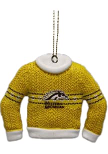 Western Michigan Broncos Ugly Sweater Ornament - Brown