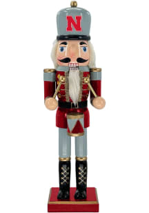 Nebraska Cornhuskers 14" Nutcracker Decor