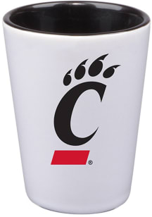 Cincinnati Bearcats 2oz Inner Color White Ceramic Shot Glass