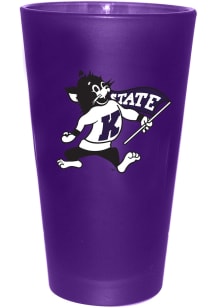 K-State Wildcats 16 oz Color Frosted Pint Glass - Purple