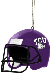 TCU Horned Frogs NCAA Helmet Ornament - Purple
