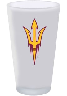 Arizona State Sun Devils 16 oz Frosted Color Logo Pint Glass - White