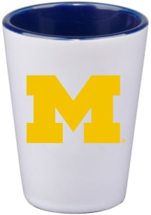 Michigan Wolverines 2 oz team color inner Shot Glass