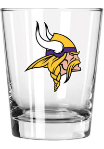 Minnesota Vikings 15oz Color Logo Rock Glass - Purple
