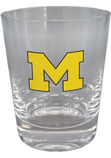 Michigan Wolverines 15oz Color Logo Rock Glass - Yellow