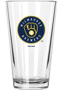 Milwaukee Brewers 16oz Pint Color Pint Glass - Navy Blue