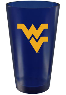 West Virginia Mountaineers 16oz Frosted Pint Color Pint Glass - Navy Blue
