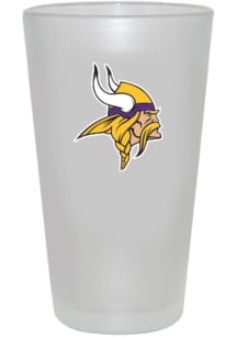 Minnesota Vikings 16oz Frosted Pint Color Pint Glass - White