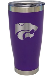 The Memory Company K-State Wildcats 20oz Stainless Steel Etched Stainless Steel Tumbler - White