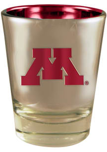 Minnesota Golden Gophers 2oz Silver Electroplated Shot Glass