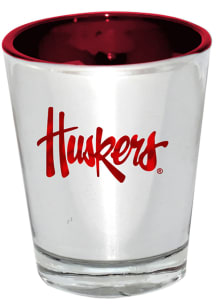 Nebraska Cornhuskers 2oz Silver Electroplated Shot Glass