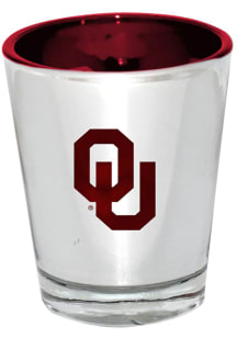 Oklahoma Sooners 2oz Silver Electroplated Shot Glass