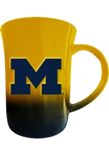 Michigan Wolverines 15oz 3D Ombre Ceramic Mug - Navy Blue