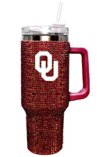 The Memory Company Oklahoma Sooners 40oz Bling Stainless Steel Tumbler - Crimson