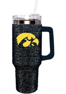 The Memory Company Iowa Hawkeyes 40oz Bling Stainless Steel Tumbler - Black