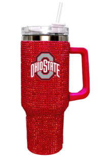 The Memory Company Ohio State Buckeyes 40oz Bling Stainless Steel Tumbler - Red