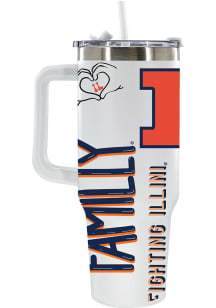 The Memory Company Illinois Fighting Illini 40oz Loco Colossal Stainless Steel Tumbler - Orange