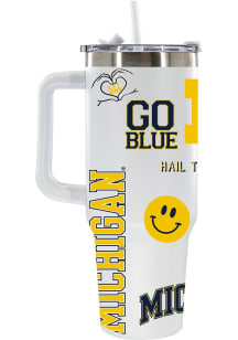 The Memory Company Michigan Wolverines 40oz Loco Colossal Stainless Steel Tumbler - Yellow
