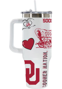 The Memory Company Oklahoma Sooners 40oz Loco Colossal Stainless Steel Tumbler - Crimson