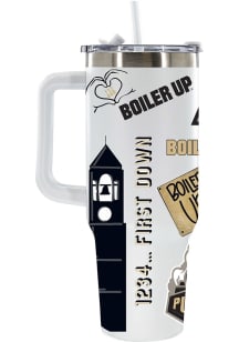 The Memory Company Purdue Boilermakers 40oz Loco Colossal Stainless Steel Tumbler - Gold