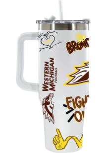The Memory Company Western Michigan Broncos 40oz Loco Colossal Stainless Steel Tumbler - Brown