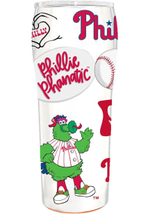 The Memory Company Philadelphia Phillies 24oz Gripper Stainless Steel Tumbler - Red