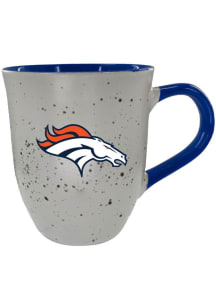Denver Broncos 15oz Speckled Ceramic Mug - Navy Blue