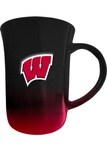 Wisconsin Badgers 15oz 3D Ombre Ceramic Mug - Red