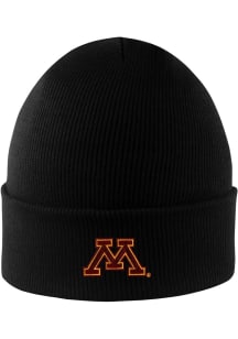 LogoFit Minnesota Golden Gophers Black North Pole Mens Knit Hat
